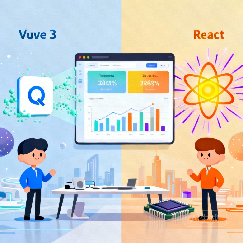 Vue 3与React性能对比分析：选择